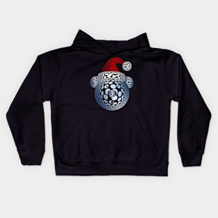 Santa Bubble Bear Kids Hoodie